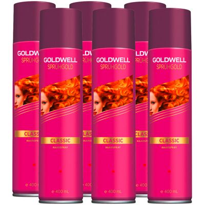 Goldwell Sprühgold Classic Haarspray 6er Set Medi 6 x 400 ml Goldwell Sprühgold Classic Haarspray 6er Set Medi 6 x 400 ml