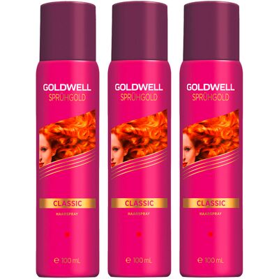 Goldwell Sprühgold Classic Haarspray 3er Set Mini 3 x 100 ml Goldwell Sprühgold Classic Haarspray 3er Set Mini 3 x 100 ml