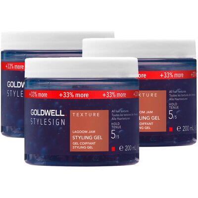 Goldwell StyleSign Texture Lagoom Jam Styling Gel 3er Set 3 x 200 ml Goldwell StyleSign Texture Lagoom Jam Styling Gel 3er Set 3 x 200 ml