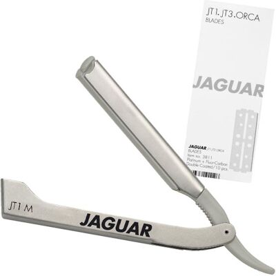 Jaguar Pro Barber JT1 M Rasierer - Doppelseitige Klingen für präzises Rasieren Jaguar Pro Barber JT1 M Rasierer - Doppelseitige Klingen für präzises Rasieren