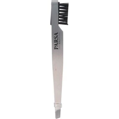 PARSA Beauty Pinzette mit Augenbrauenbürstchen PARSA Beauty Pinzette mit Augenbrauenbürstchen