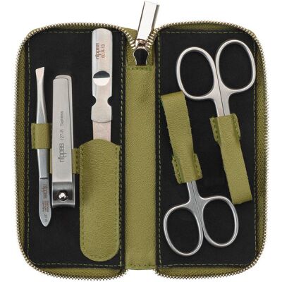 Nippes Maniküre Set Verde Eukalyptus Leder 5-teilig Nippes Maniküre Set Verde Eukalyptus Leder 5-teilig