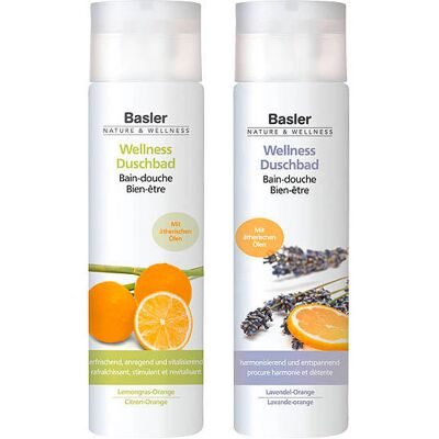 Basler Wellness Lemongras-Orange Lavendel-Orange Set - Duschgel Basler Wellness Lemongras-Orange Lavendel-Orange Set - Duschgel