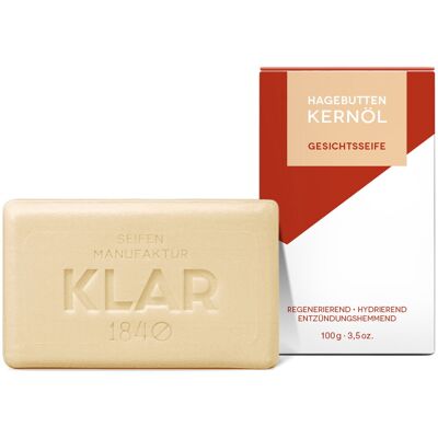 100g KLAR Hagebutten Kernöl Gesichtsseife 100g KLAR Hagebutten Kernöl Gesichtsseife