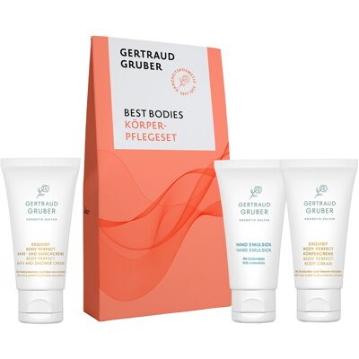 90ml GERTRAUD GRUBER Best Bodies Körperpflegeset (Duschcreme 30ml + Körpercreme 30ml + Emulsion 30ml) 90ml GERTRAUD GRUBER Best Bodies Körperpflegeset (Duschcreme 30ml + Körpercreme 30ml + Emulsion 30ml)