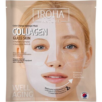 34g IROHA nature Colour Change Hydrogel Mask Collagen Glass Skin (1 Stück) 34g IROHA nature Colour Change Hydrogel Mask Collagen Glass Skin (1 Stück)