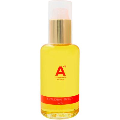 A4 Cosmetics Golden Body Oil - 100ml Pflanzliches Körperöl für Trockene Haut A4 Cosmetics Golden Body Oil - 100ml Pflanzliches Körperöl für Trockene Haut