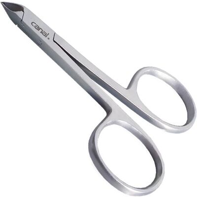 Canal Hautzange Scherenform rostfrei, 8 cm, Schneidlänge 5 mm Canal Hautzange Scherenform rostfrei, 8 cm, Schneidlänge 5 mm
