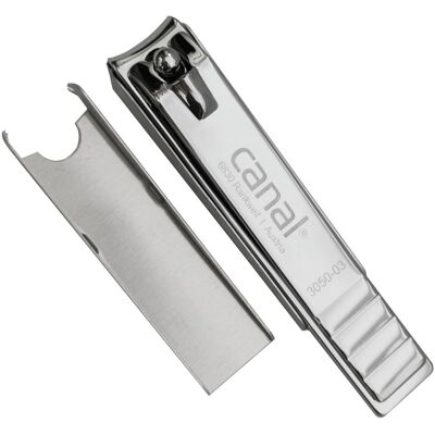 Canal Nagelknipser - Runde Schneidfläche, Aluminium-Auffangschale, 8cm Canal Nagelknipser - Runde Schneidfläche, Aluminium-Auffangschale, 8cm