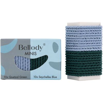 20 Stück Bellody Minis Haargummis Quetzal Green/Seychelles Blue 20 Stück Bellody Minis Haargummis Quetzal Green/Seychelles Blue