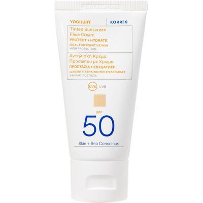 Korres Sonnenjoghurt SPF50 - Sonnenschutz mit natürlichem Ton Korres Sonnenjoghurt SPF50 - Sonnenschutz mit natürlichem Ton