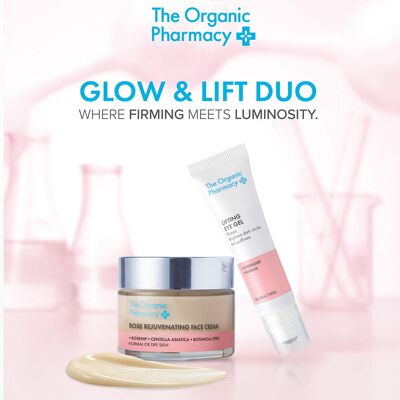 75ml The Organic Pharmacy Glow & Lift Duo Set Limited Edition (Cream 60 + Gel 15 ml) 75ml The Organic Pharmacy Glow & Lift Duo Set Limited Edition (Cream 60 + Gel 15 ml)