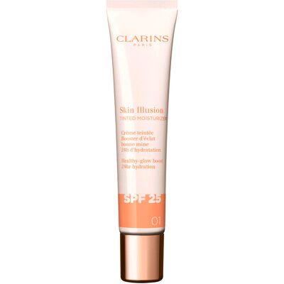 Clarins Skin Illusion Tinted Moisturizer SPF 25 01 40 ml Clarins Skin Illusion Tinted Moisturizer SPF 25 01 40 ml
