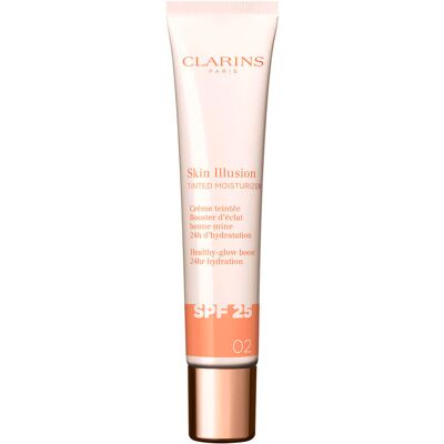 Clarins Skin Illusion Tinted Moisturizer SPF 25 02 40 ml Clarins Skin Illusion Tinted Moisturizer SPF 25 02 40 ml