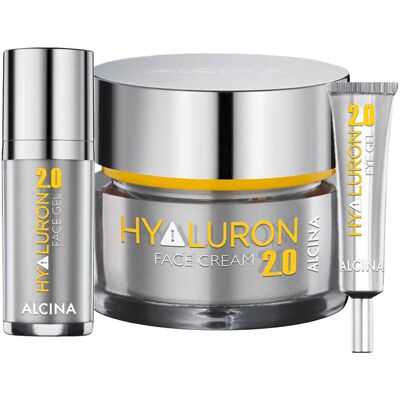 Alcina Hyaluron 2.0 Set (Gesichtscreme + Augen-Gel + Face-Gel) Alcina Hyaluron 2.0 Set (Gesichtscreme + Augen-Gel + Face-Gel)