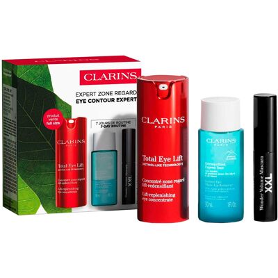 48ml CLARINS Eye Contour Expert (Eye Lift 15ml + Mascara 3ml + Make-up-Entferner 30ml) 48ml CLARINS Eye Contour Expert (Eye Lift 15ml + Mascara 3ml + Make-up-Entferner 30ml)