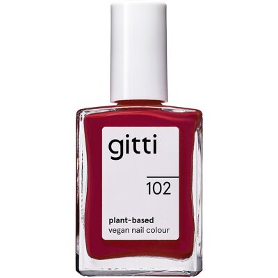 gitti No. 102 Klassisch Rot Veganer Nagellack - Nageltyp gitti No. 102 Klassisch Rot Veganer Nagellack - Nageltyp