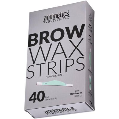 andmetics professional Brow Wax Strips Standard 40 Stück andmetics professional Brow Wax Strips Standard 40 Stück