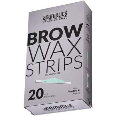 andmetics professional Brow Wax Strips Standard 20 Stück andmetics professional Brow Wax Strips Standard 20 Stück