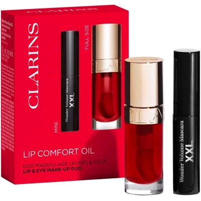 Clarins Lip Comfort Oil Lip & Eye Make-Up Duo Clarins Lip Comfort Oil Lip & Eye Make-Up Duo