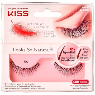 KISS Looks so Natural Kunstwimpern - Shy Künstliche Wimpern Damen KISS Looks so Natural Kunstwimpern - Shy Künstliche Wimpern Damen