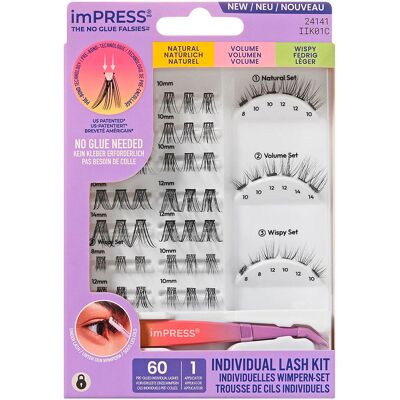 Kiss imPRESS Pre-glued Individual Lash Kit 01 Kiss imPRESS Pre-glued Individual Lash Kit 01