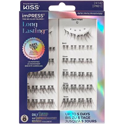 Kiss imPRESS Pre-glued Long Lasting Multi 01 Demi Wispy Kiss imPRESS Pre-glued Long Lasting Multi 01 Demi Wispy