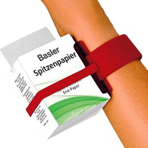 Fripac Medis Handgelenkspender - Roter Spitzenpapierhalter Fripac Medis Handgelenkspender - Roter Spitzenpapierhalter