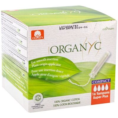 Organyc Bio-Binden mit Applikator Super Plus - 16 Stück Organyc Bio-Binden mit Applikator Super Plus - 16 Stück