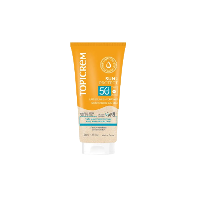 Topicrem Sun Protect feuchtigkeitsspendende Sonnenmilch LSF50+ 50 ml Topicrem Sun Protect feuchtigkeitsspendende Sonnenmilch LSF50+ 50 ml