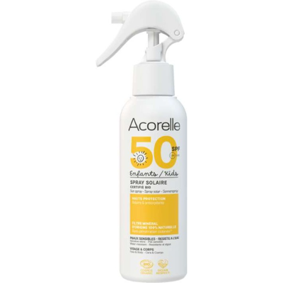 Acorelle Kinder-Sonnenspray mit Bio-Mineral-Filter LSF 50 150 ml Acorelle Kinder-Sonnenspray mit Bio-Mineral-Filter LSF 50 150 ml