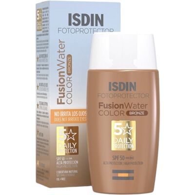 Isdin Fusion Water Color Bronze Sonnenschutz SPF50 für Haut - Unisex Isdin Fusion Water Color Bronze Sonnenschutz SPF50 für Haut - Unisex