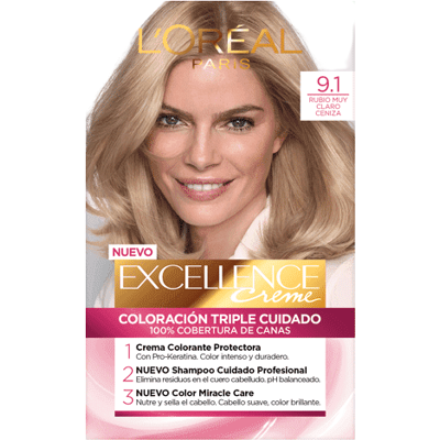 L'Oréal Paris Set Excellence Creme Permanent Color mit Ammoniak 9.1 L'Oréal Paris Set Excellence Creme Permanent Color mit Ammoniak 9.1