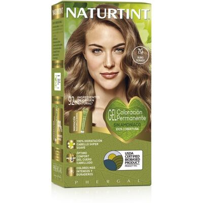Naturtint Permanentes Haarfarbgel, ammoniakfreie Farbe 7G Goldblond Naturtint Permanentes Haarfarbgel, ammoniakfreie Farbe 7G Goldblond