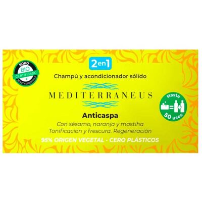 Mediterraneus Festes Anti-Schuppen-Shampoo und Conditioner 50 gr Mediterraneus Festes Anti-Schuppen-Shampoo und Conditioner 50 gr