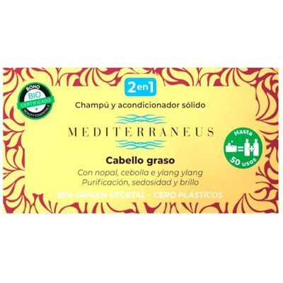 Mediterraneus Shampoo und Spülung für fettiges Haar 50 gr Mediterraneus Shampoo und Spülung für fettiges Haar 50 gr