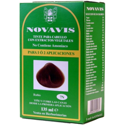 Novavis Farbstoff mit Pflanzenextrakten 135 ml 7N Rubio Novavis Farbstoff mit Pflanzenextrakten 135 ml 7N Rubio