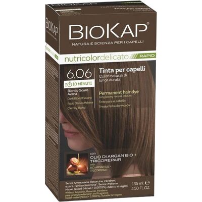 Biokap Nutricolor Delicato Rapid Haarfärbemittel 6.06 Dunkles Biokap Nutricolor Delicato Rapid Haarfärbemittel 6.06 Dunkles