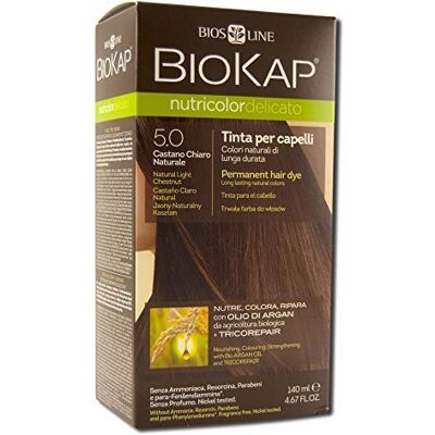 Biokap Nutricolor Delicato Haarfarbe 5.0 Natürliches Hellbraun Biokap Nutricolor Delicato Haarfarbe 5.0 Natürliches Hellbraun