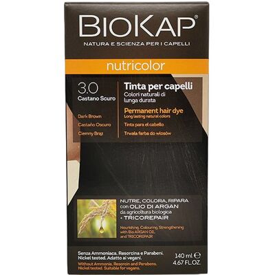 Biokap Nutricolor Haarfarbe 140 ml 3.0 Dunkelbraun Biokap Nutricolor Haarfarbe 140 ml 3.0 Dunkelbraun