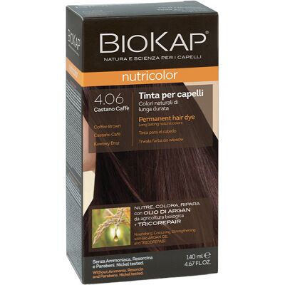Biokap Nutricolor Haarfarbe 140 ml 4.06 Kastanienbraun Biokap Nutricolor Haarfarbe 140 ml 4.06 Kastanienbraun