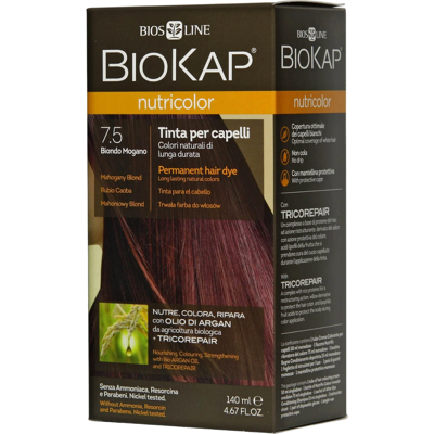 Biokap Nutricolor Haarfarbe 140 ml 7.5 Mahagoniblond Biokap Nutricolor Haarfarbe 140 ml 7.5 Mahagoniblond