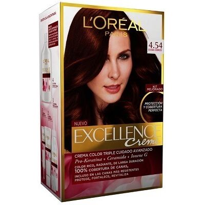L'Oréal Paris Excellence Creme Permanente Haarfarbe 4.54 Castaño L'Oréal Paris Excellence Creme Permanente Haarfarbe 4.54 Castaño