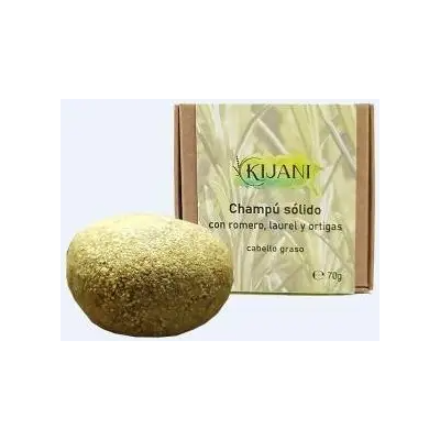Kijani Feste Shampoo für fettiges Haar - Rosmarin & Brennnessel 70g Kijani Feste Shampoo für fettiges Haar - Rosmarin & Brennnessel 70g