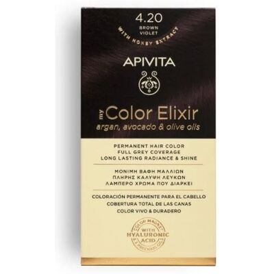Apivita Permanente Haarfarbe ohne PPD 4.20 Braunviolett Apivita Permanente Haarfarbe ohne PPD 4.20 Braunviolett