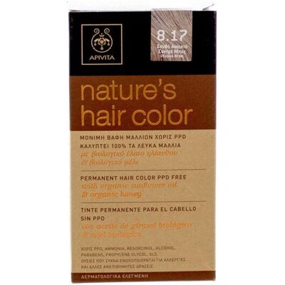 Apivita Permanente Haarfarbe ohne PPD 8.17 Helles Aschbeigeblond Apivita Permanente Haarfarbe ohne PPD 8.17 Helles Aschbeigeblond