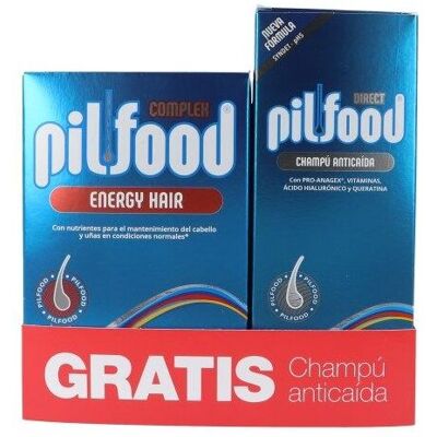 Pilfood Energiepaket 60 Tabletten + Anti-Haarausfall-Shampoo 200 ml Pilfood Energiepaket 60 Tabletten + Anti-Haarausfall-Shampoo 200 ml