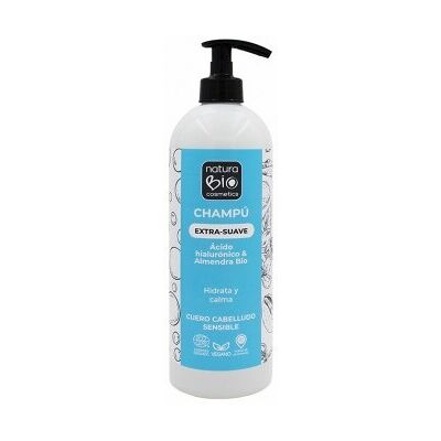 NaturaBIO Cosmetics Besonders mildes Shampoo mit Hyaluronsäure und NaturaBIO Cosmetics Besonders mildes Shampoo mit Hyaluronsäure und