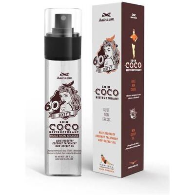 Hairgum Sixty's Recovery Kokosöl - Haaröl - 50ml Hairgum Sixty's Recovery Kokosöl - Haaröl - 50ml
