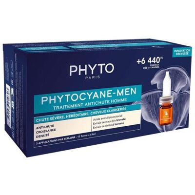 Phyto Phytocyane-Männer Anti-Haarausfall-Behandlung - 12 Ampullen Phyto Phytocyane-Männer Anti-Haarausfall-Behandlung - 12 Ampullen